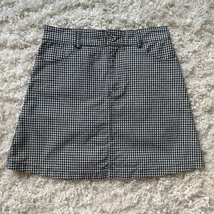 John Galt - Gingham Denim Skirt